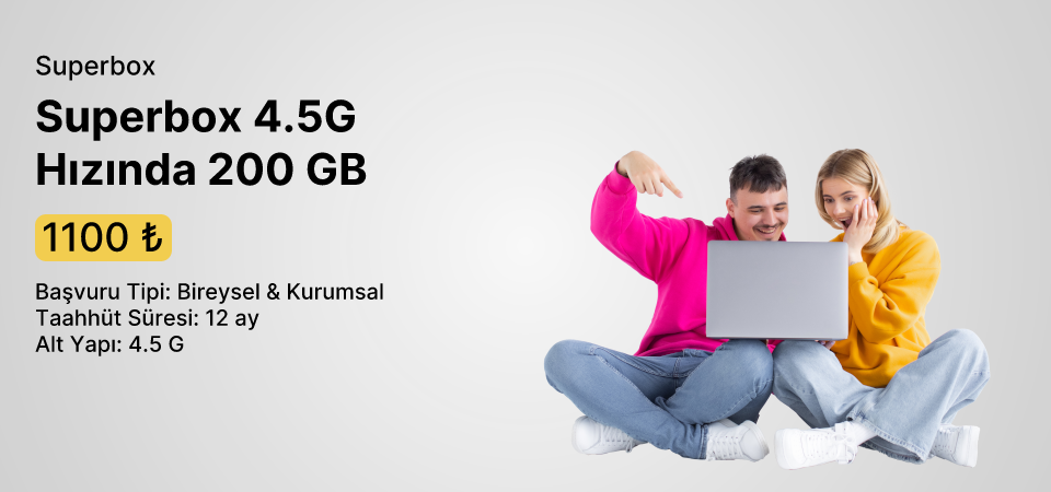 Superbox 4.5G Hızında 200 GB 