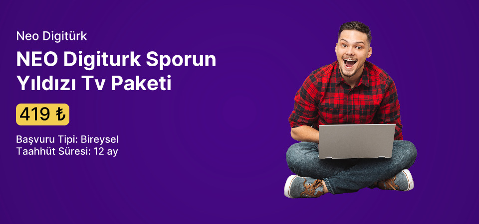 NEO Digiturk Eğlence Paketi Hediyeli Sporun Yıldızı Tv Paketi 
