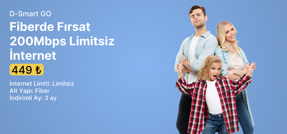 Fiberde Fırsat 200Mbps Limitsiz İnternet