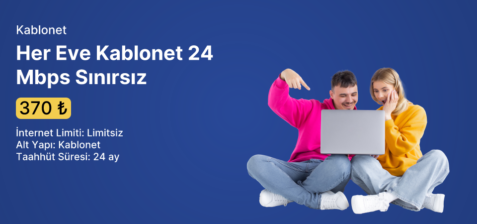 Her Eve Kablonet 24 Mbps Sınırsız	