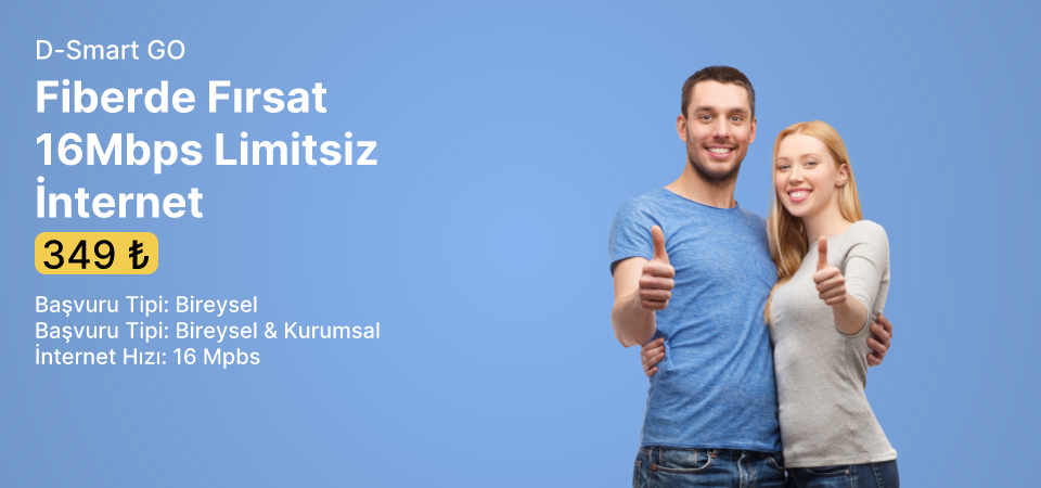 Fiberde Fırsat 16Mbps Limitsiz İnternet