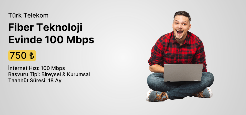 Fiber Teknoloji Evinde 100 Mbps