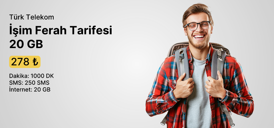 İşim Ferah Tarifesi 20 GB