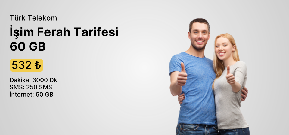 İşim Ferah Tarifesi 60 GB+SM