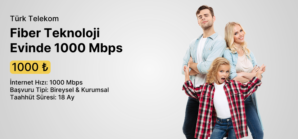 Fiber Teknoloji Evinde 1000 Mbps