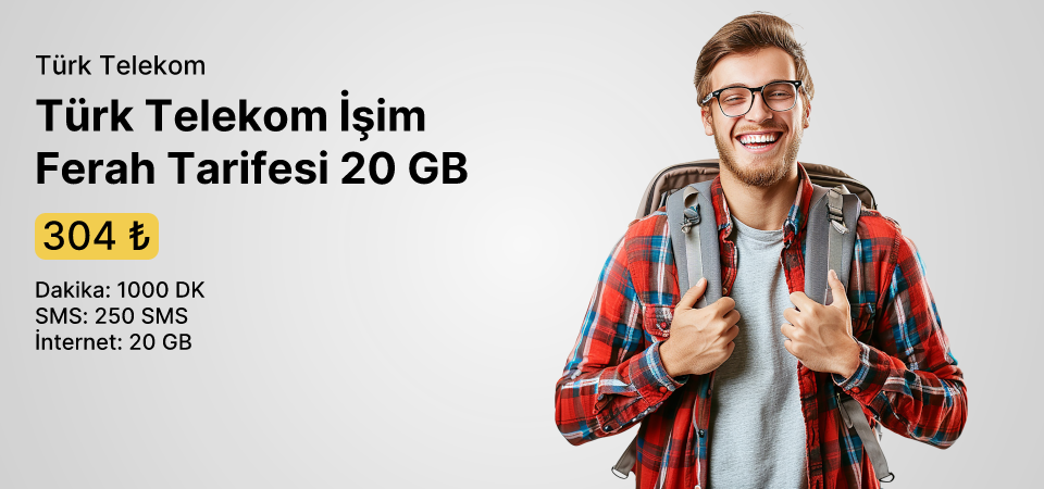 Türk Telekom İçim Ferah 20 GB Tarifesi