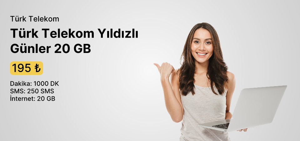 Türk Telekom Yıldızlı Günler 20 GB 
